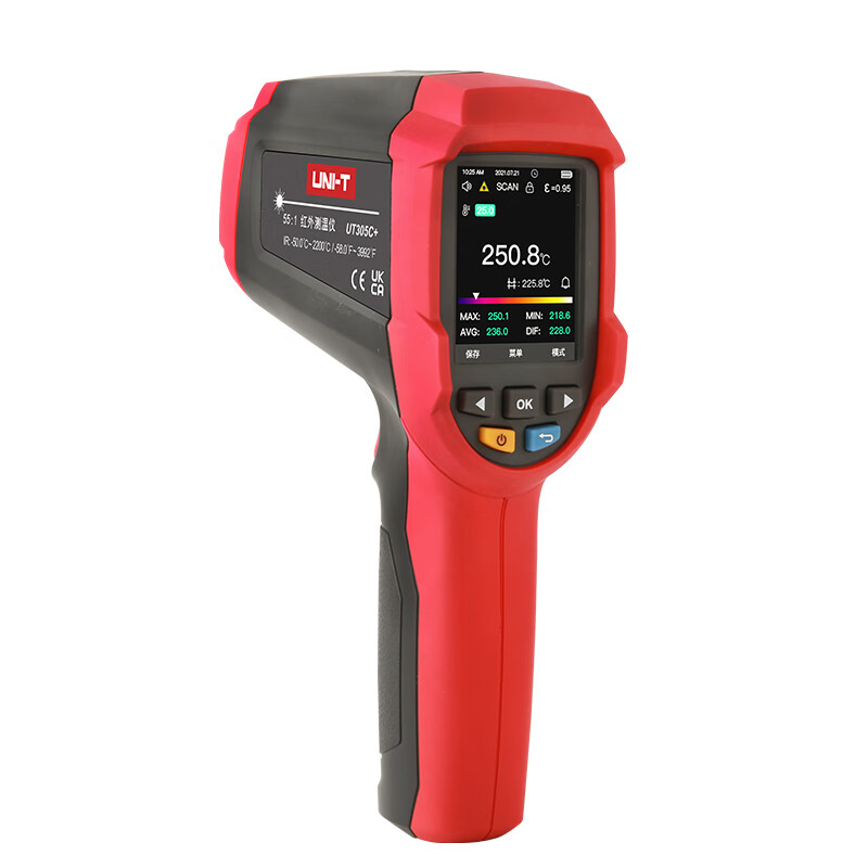 优利德(uni-t)高精度红外测温仪 点温仪 测温枪 ut305c