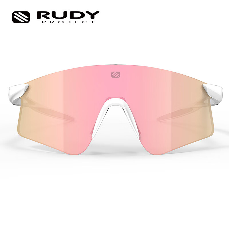 RUDY PROJECT璐迪跑步骑行眼镜自行车墨镜运动太阳镜越野男女护目镜防滑ASTRAL 平光白/玫瑰金(中国限定