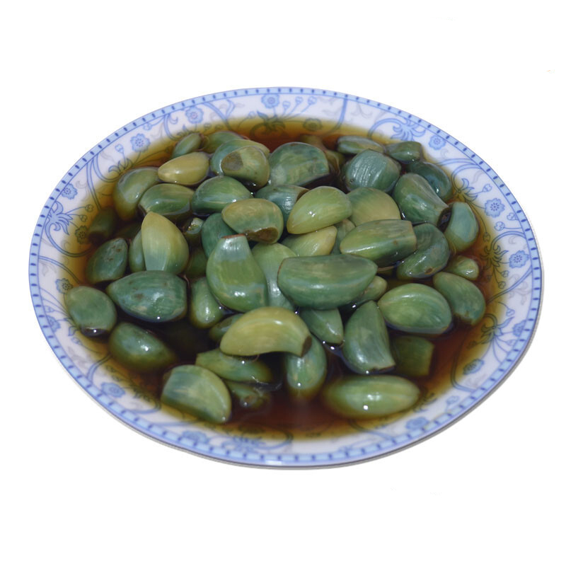 400g腊八蒜蒜头农家自制泡蒜头腊八蒜醋富风味蒜脆爽醋泡蒜翡翠蒜紫皮