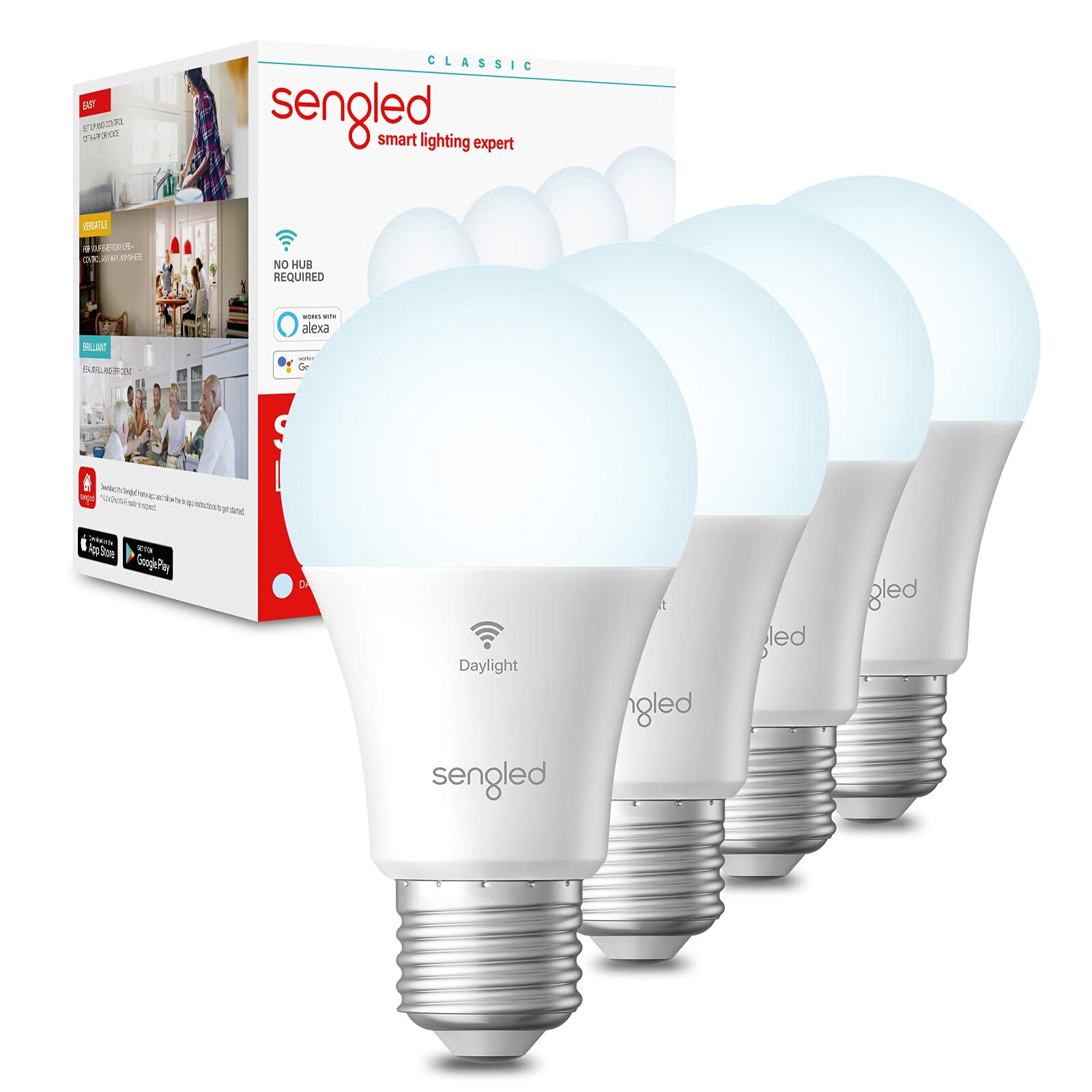 Sengled Alexa WiFi 灯泡 - 智能灯 800LM 高显色 60W 等效