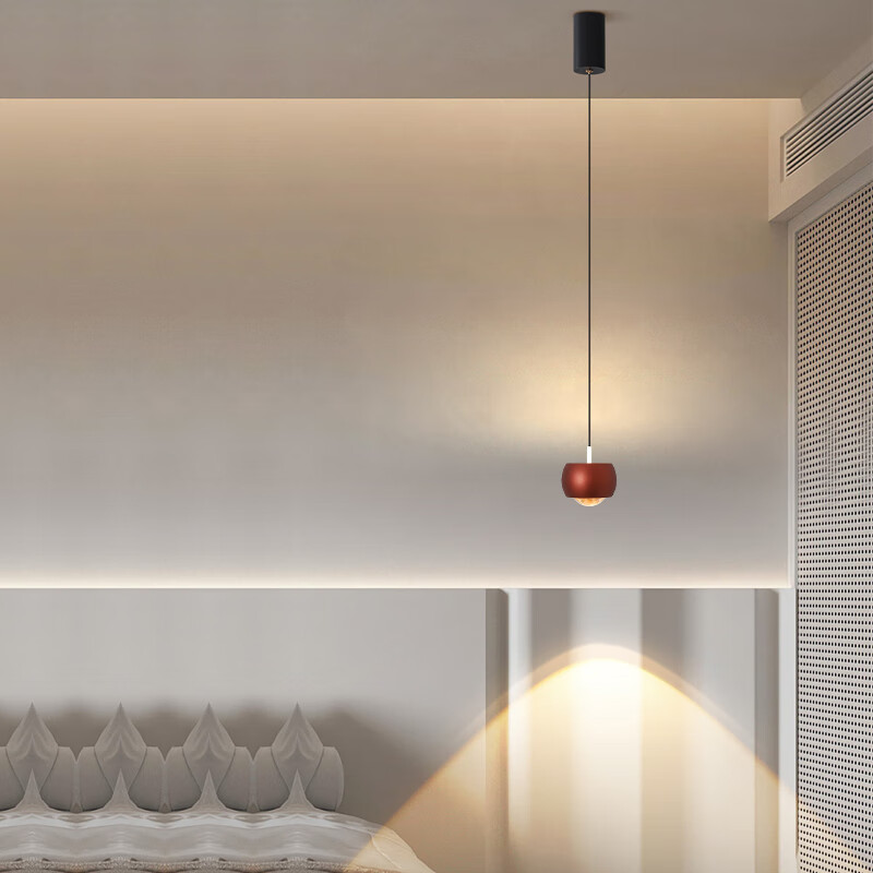 雷普顿 北欧床头吊灯轻奢卧室长线吊线灯简约现代餐厅吧台单头led小