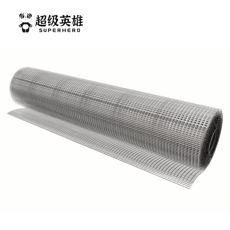 超级英雄不锈钢电焊网电焊钢丝网网片铁丝网格网焊接丝网不锈钢筛网 孔6mm 丝粗1mm 1米宽 1米长怎么看?