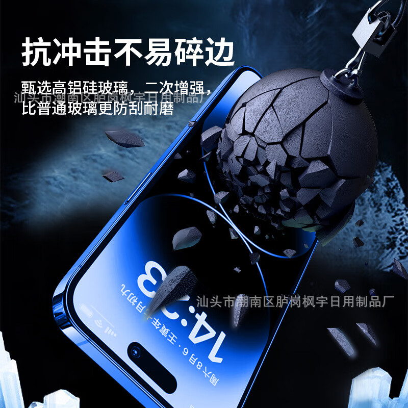 苹果14钢化膜iPhone131211promax防窥XRXSXSMAX无尘仓手机膜 一拉除尘秒贴（高清（1片装） 苹果15ProMax