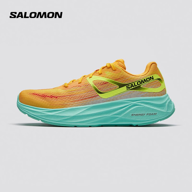 萨洛蒙（Salomon）男款 户外运动休闲轻量舒适缓震平稳路跑跑步鞋 AERO GLIDE 橘色 472797 UK8(42)
