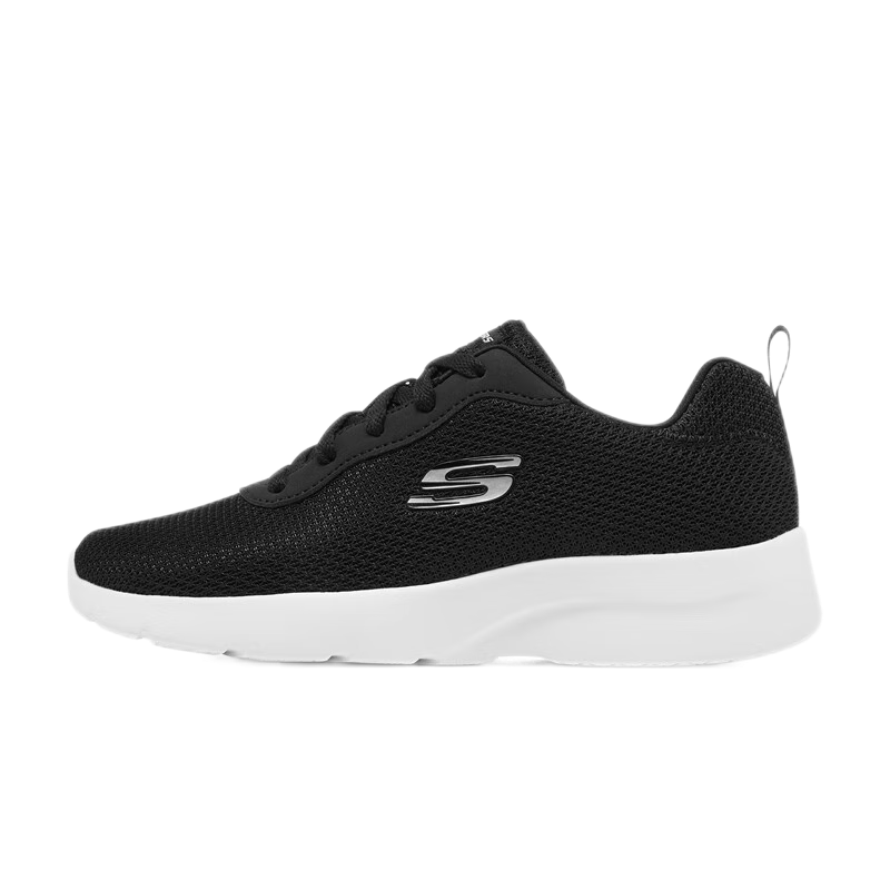 斯凯奇（Skechers）女鞋春季运动缓震跑步鞋舒适轻便健身运动鞋健步鞋 149690-BKW 黑色/白色 38