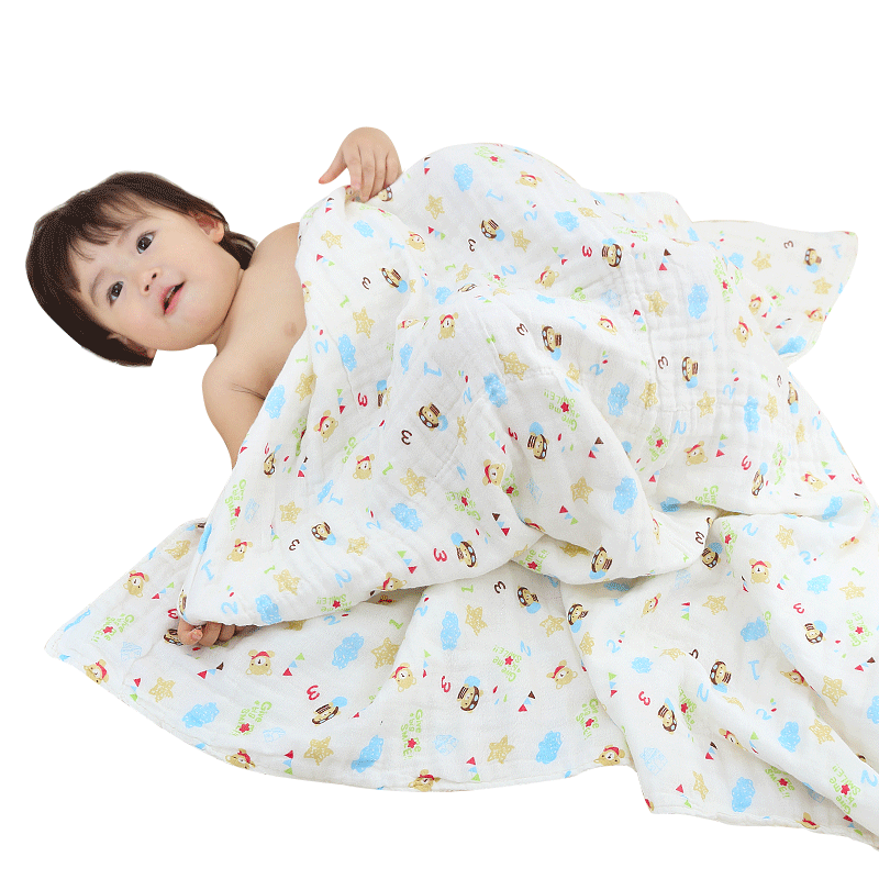 竹之锦毛巾家纺纯棉浴巾包被小毯子，6层纱布婴幼儿童浴巾，价格走势、销量趋势分析