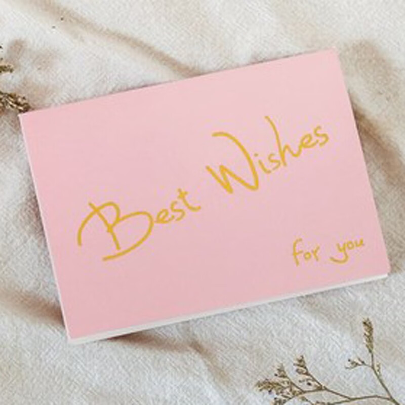 兰衍 主持人手卡 可翻页主持人台词手卡台词夹折叠插卡片 粉色白卡纸