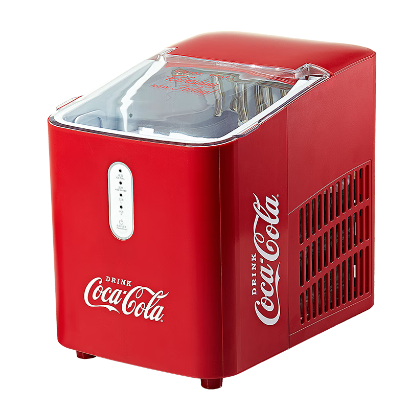 可口可乐（Coca-Cola）制冰机小型家用宿舍学生迷你全自动冰块制作机商用奶茶店冰块机