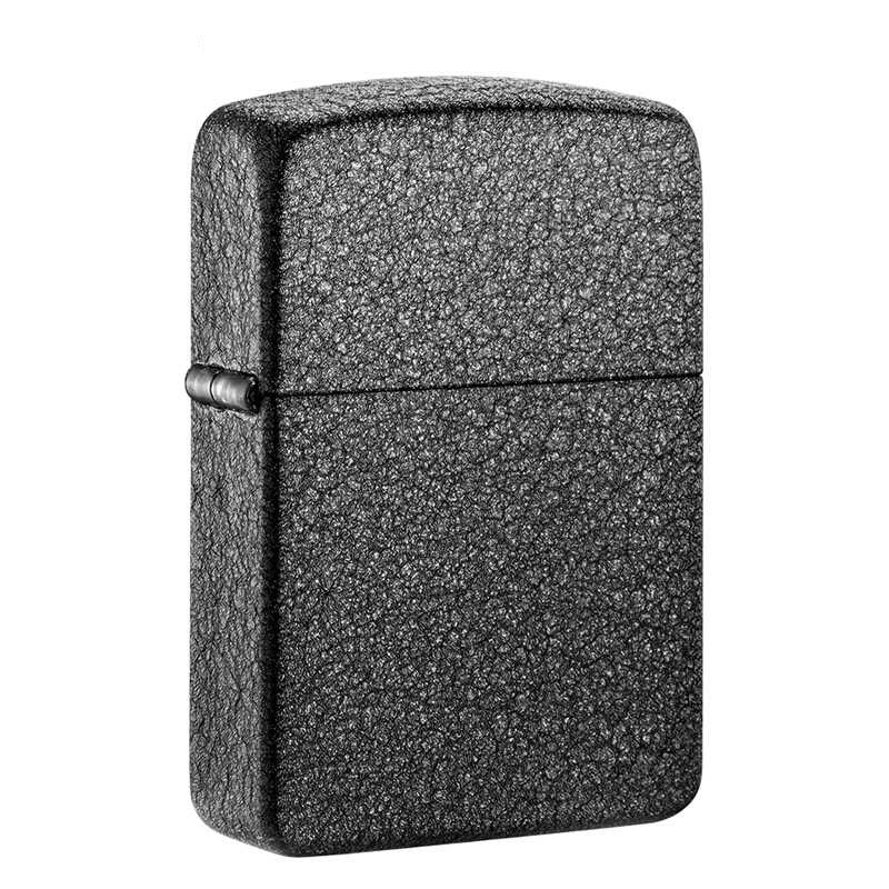 正品之宝zippo打火机 1941复刻二战经典黑裂漆28582 芝宝防风煤油火机