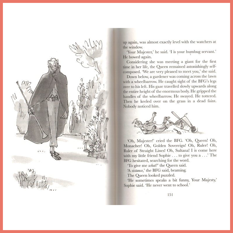英文原版英语读物Roald Dahl 罗尔德达尔小说系列 儿童课外奇幻文学故事书 分级阅读小学生适读 好心眼巨人截图