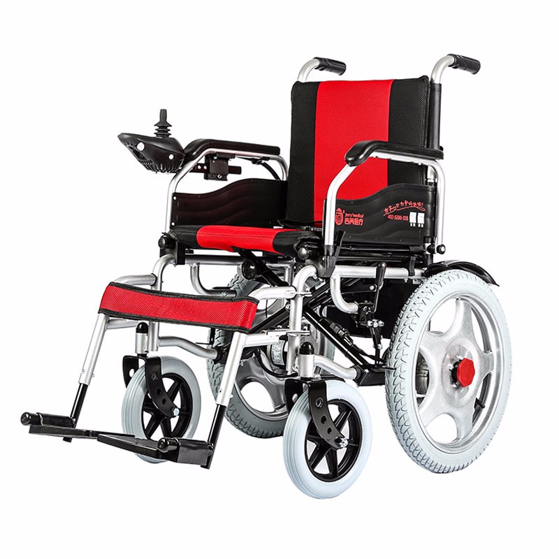 吉芮老年人电动轮椅车可折叠靠背代步车智能控制加固减震 jrwd1801u