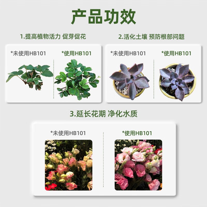 HB-101日本进口植物营养液活力素促生长破僵苗 花卉绿植多肉通用生根液 HB101液体-100ml(性价比推荐)
