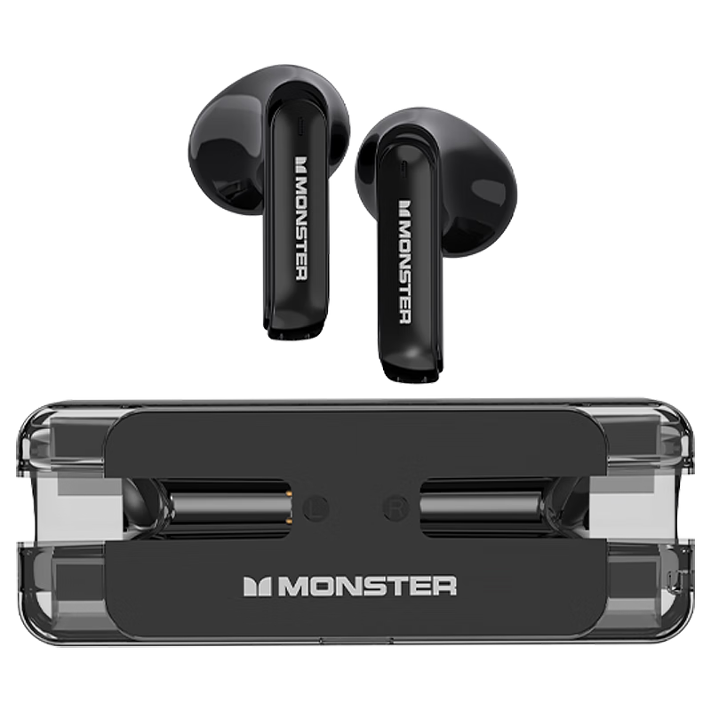 魔声（Monster） XKT08蓝牙耳机真无线智能降噪潮流外观耳机通用华为苹果小米手机 黑色 109元