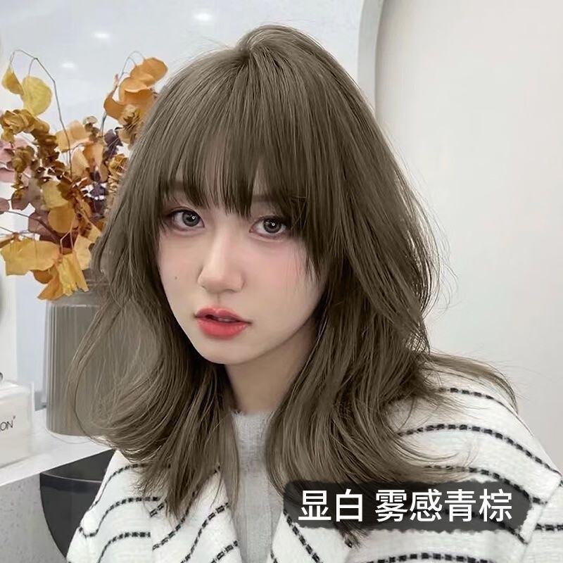 首品染发剂2024流行蜜桔粉棕色新款膏植物黑茶灰自己在家操作显白发色