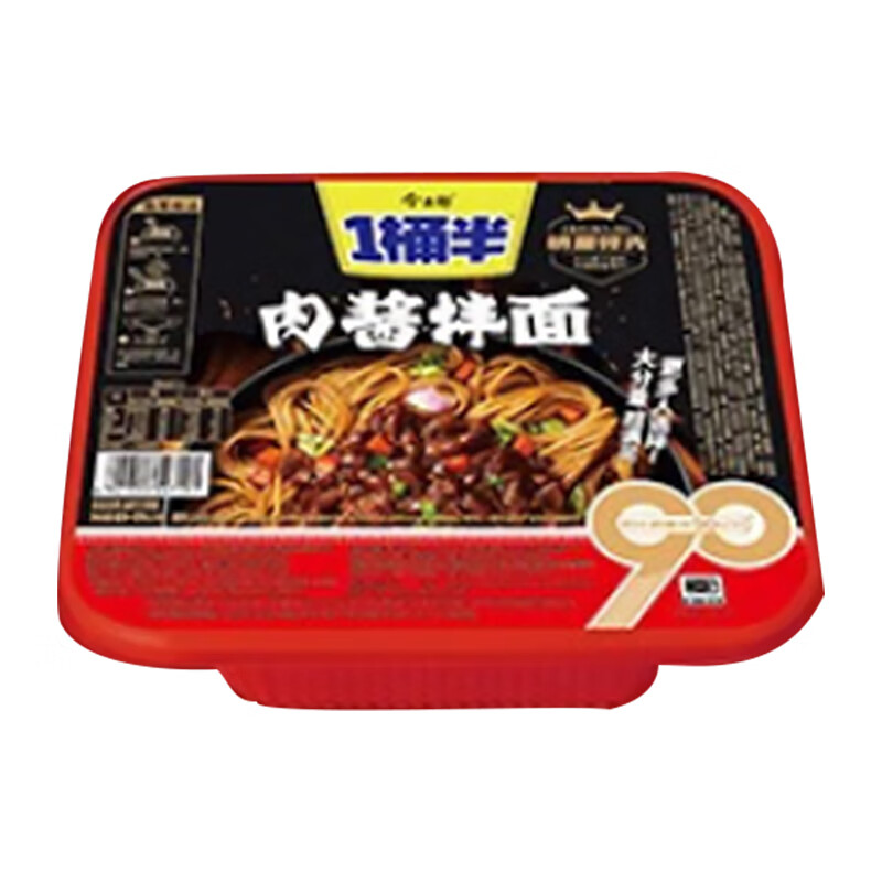 今麦郎 方便面一桶半干拌面碗装火鸡肉酱炸酱炒面速食方便拌面宵夜方