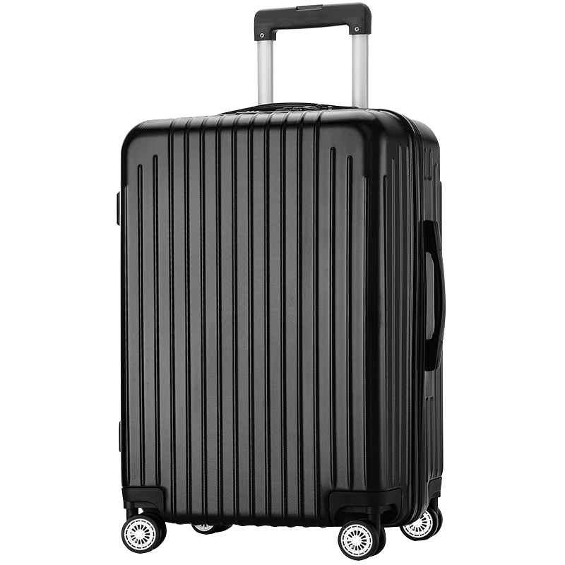 梵地亚（Vantiiear）行李箱男24英寸万向轮拉杆箱大容量旅行箱飞机女密码箱皮箱子黑色