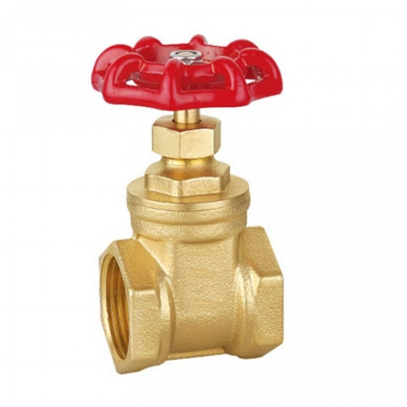 蕴璞【定制】黄铜闸阀内螺纹丝扣丝口6分dn15 20 25 32 40 50 65 方威