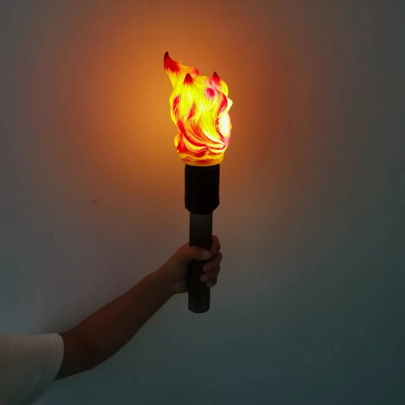 运动会开幕火炬 电子仿真火炬手举灯舞台手持火把灯运动会开幕仿 常亮手持火炬48里侎(电池款)不