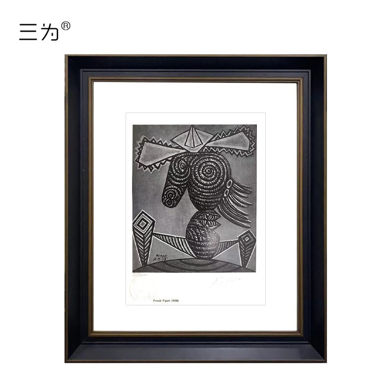 三为(sunwayart) 毕加索女性形象现代抽象艺术全球限量200版亲签版画