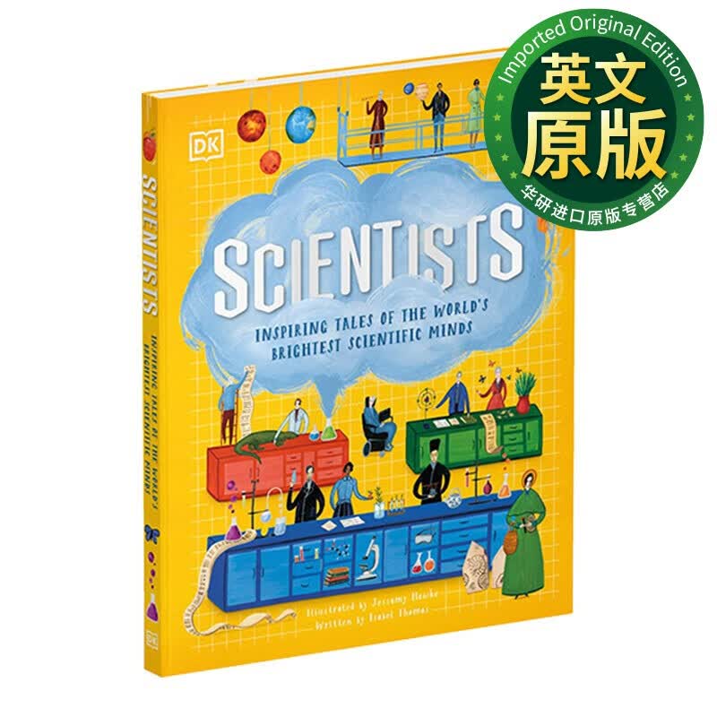 Scientists 科学家的故事 青少年科普读物 儿童人物传记百科 精装全彩插图 DK图解百科系列 英文版 进口英语原版书籍 英文原版