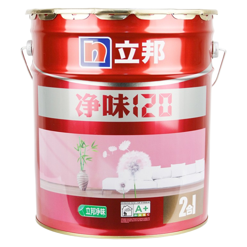 立邦漆乳胶漆室内墙面漆涂料油漆白色可调色 净味120二合一18升l(家装