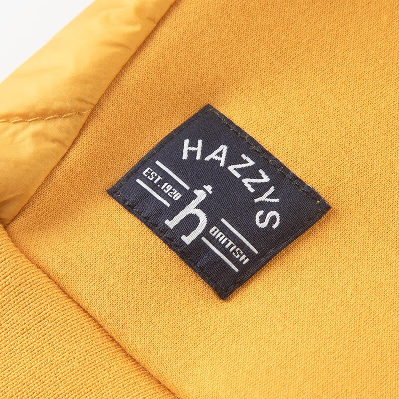 哈吉斯(HAZZYS)品牌童装男童卫衣冬新品舒适弹力加厚保暖一体绒连帽卫衣 深青绿 155