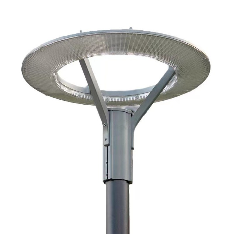 路灯接电飞碟ufo景观铝壳led照明户外防水户外路灯 4米60w环形款整套