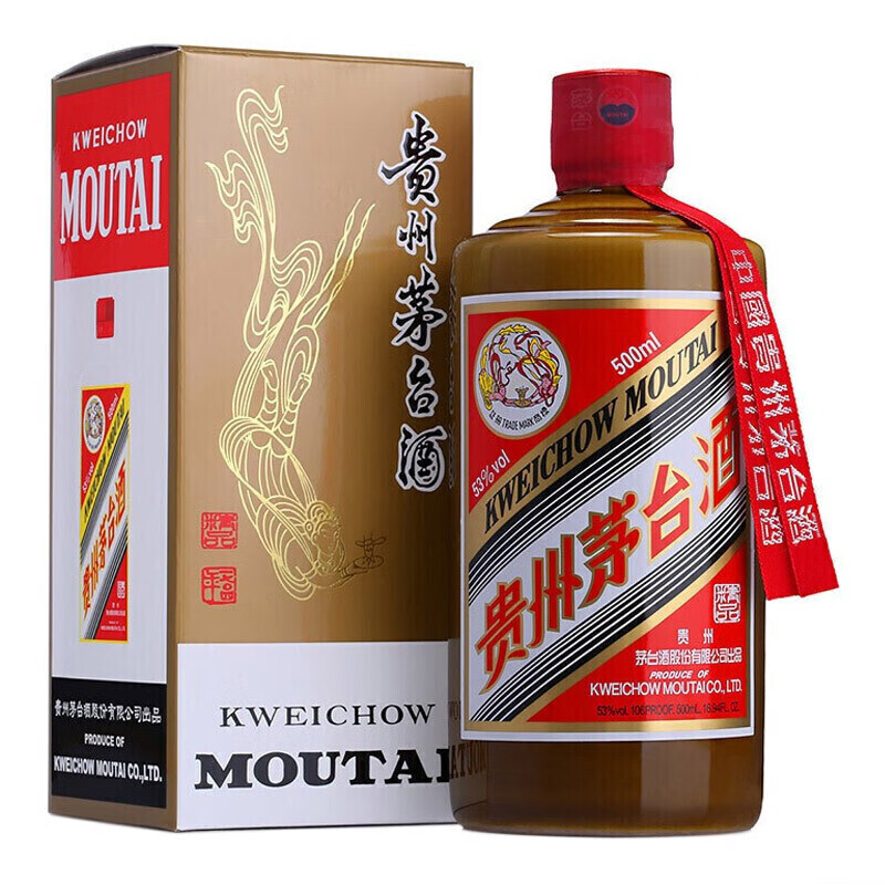 茅台(moutai)贵州茅台飞天 53度飞天茅台(精品)酱香型白酒 500ml 单