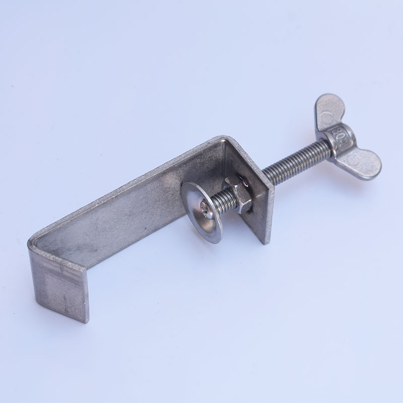 不锈钢304钢梁夹子老虎卡子c型夹 u型夹卡箍抱箍固定稳固蝶形手拧 蝶