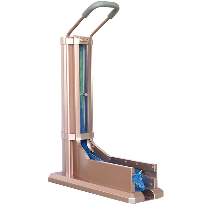 皇猫自动鞋套机家用抽拉式套鞋机办公用全自动脚套机鞋膜机 透明窗款