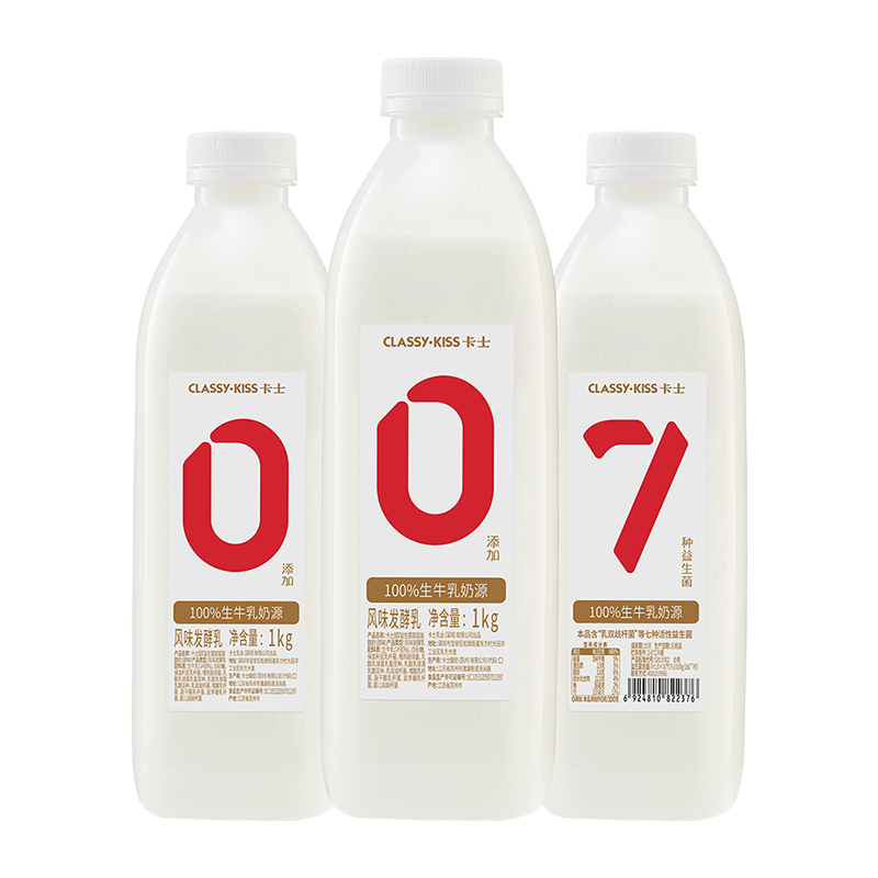 卡士 007家庭装酸奶1kg 原味 轻食 低温酸奶