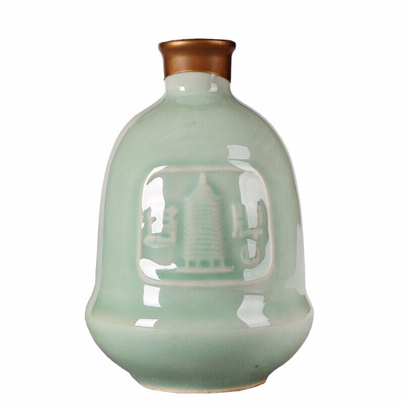 塔牌 青瓷五年花雕酒 绍兴黄酒 半干型糯米酒整箱装 500mL 12瓶