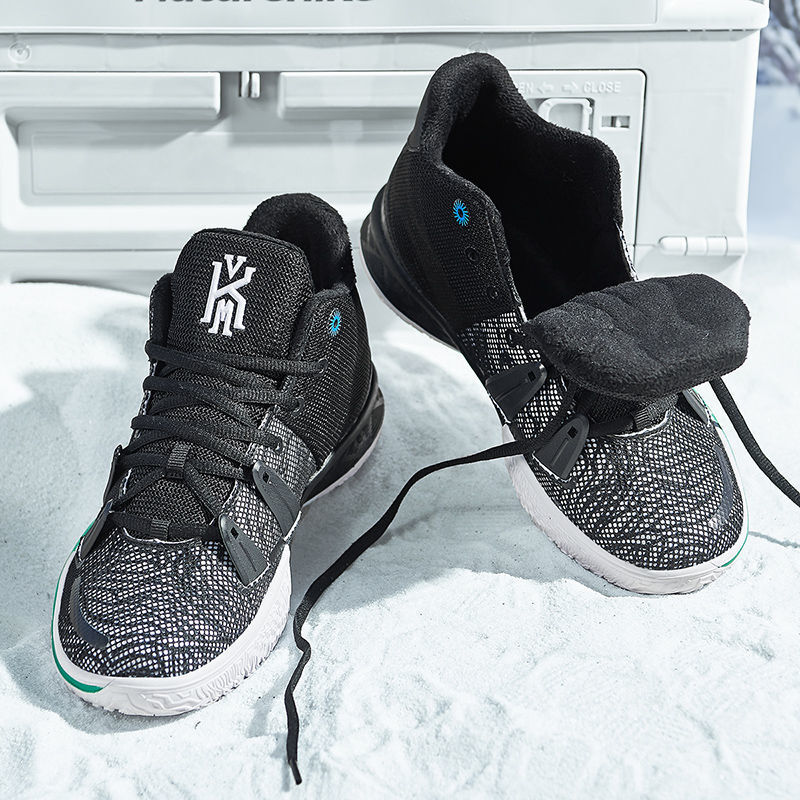 欧文七7代防滑耐磨篮球鞋男6摩擦有声音2022正版欧文系列 白黑绿 42