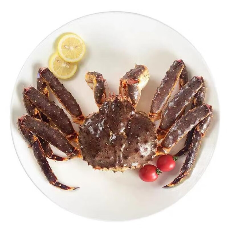 【膳富贵】俄罗斯生冻帝王蟹冰鲜活冻长脚蟹帝皇蟹海鲜水产礼盒 8-8.5斤一只 活冻帝王蟹