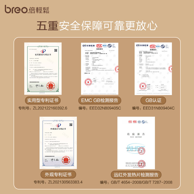 倍轻松(breo)颈椎按摩器Neck C2 颈部肩颈按摩器按摩仪 按摩枕 环颈U型枕 热敷揉捏 肖战代言款 生日节日礼物