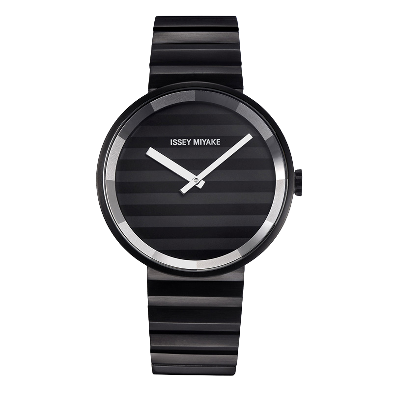 ISSEY MIYAKE三宅一生白表盤不銹鋼表帶情侶款日本進口石英女士手表SILAAA06