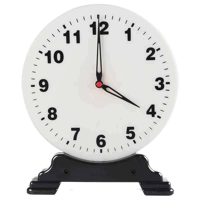 钟表模型 小学初中教师演示钟面模型 两针非联动 三针联动12时24时