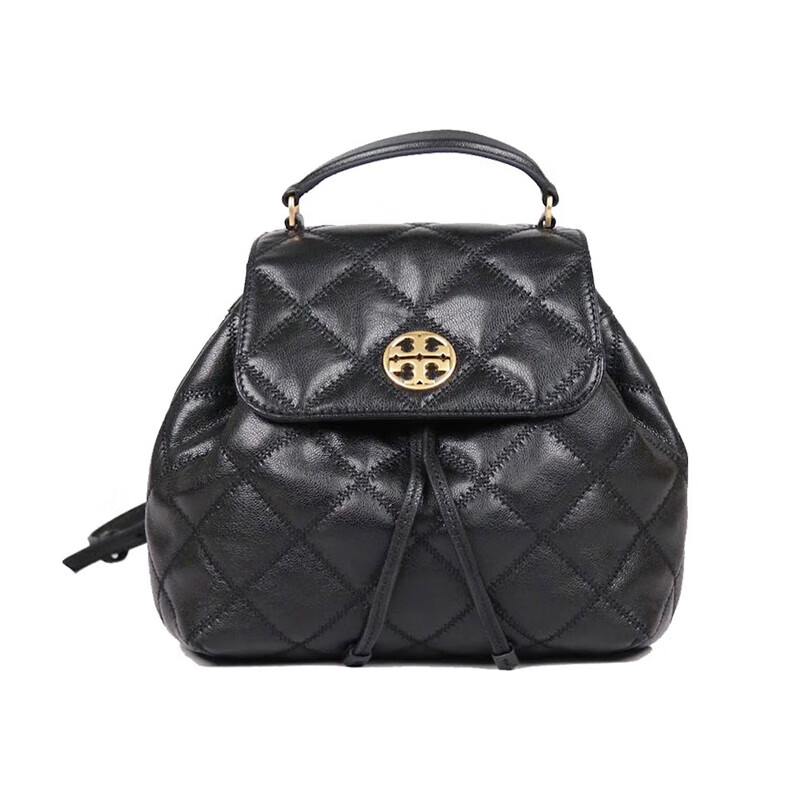 汤丽柏琦(tory burch)tb女包 复古金属徽标皮质背包双肩包 送女友