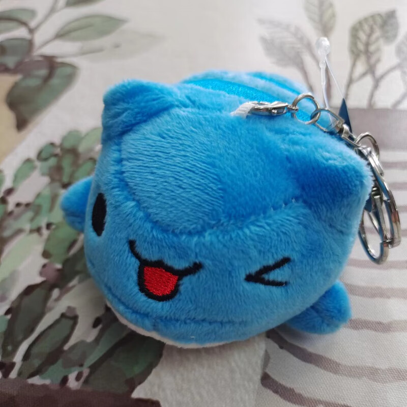capoo毛绒玩偶动漫卡通可爱钥匙扣小挂件礼物包包 蓝色眨眼10cm 加40