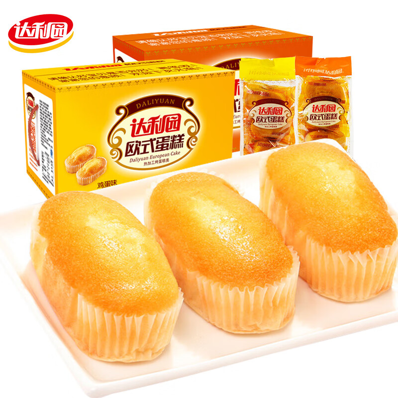 达利园欧式蛋糕整箱休闲零食糕点饼干早餐面包法式软面包整箱批发