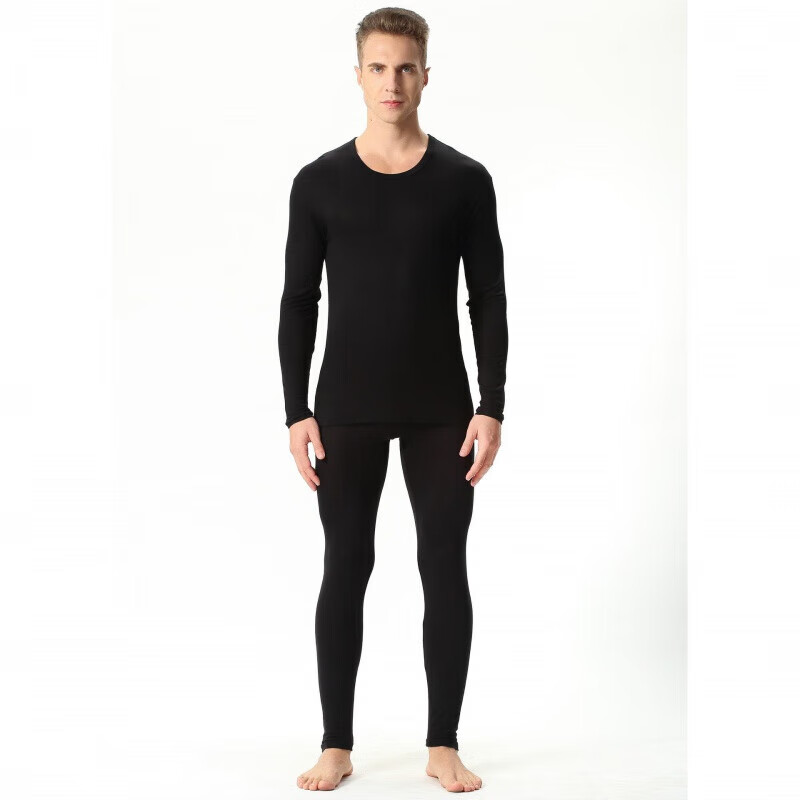 桑琴男士秋衣秋裤套装男生青少年加肥加大码保暖内衣秋冬季肥佬长袖线