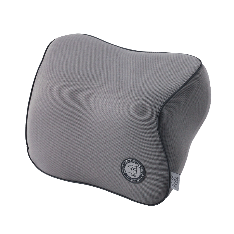GiGi汽车头枕腰靠记忆棉车用颈枕腰枕靠枕车载车用护颈枕车座靠垫枕头 头枕 【灰色】