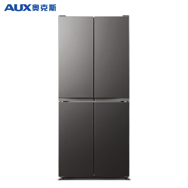 奥克斯（AUX） 328升冰箱四门十字对开门双开门电冰箱超薄纤薄机身多门冰箱循环制冷 BCD-328P406L4 钛银灰