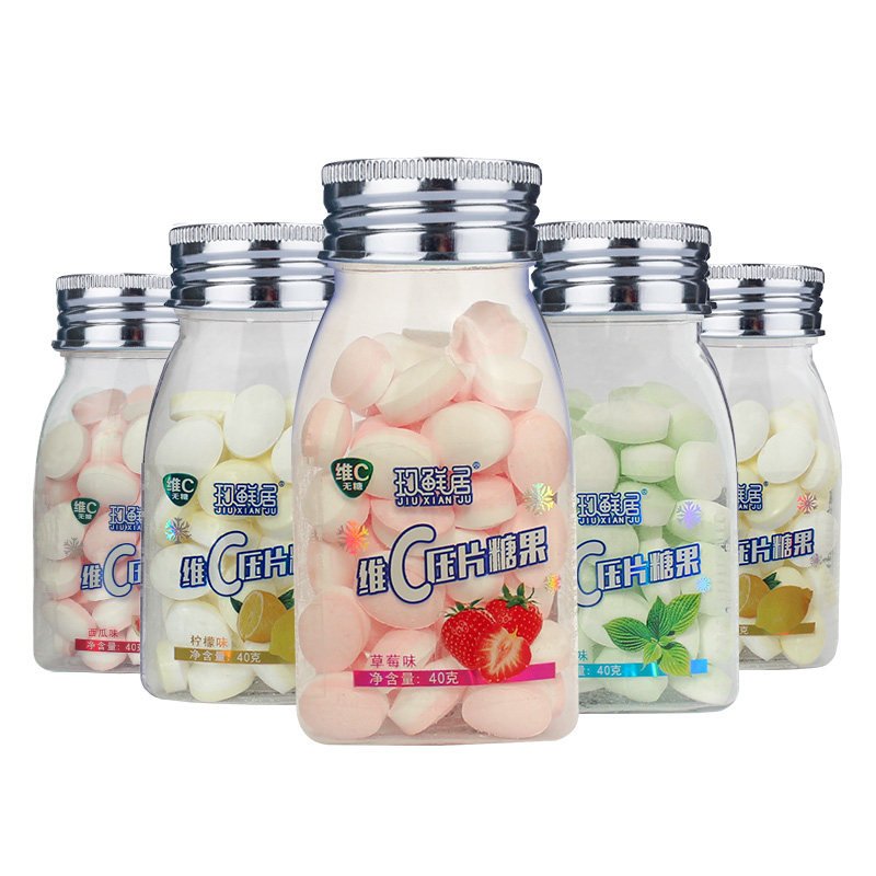 含片4瓶清新口气糖果接吻糖清嘴糖薄荷糖水果糖亲口润喉糖 柠檬4瓶