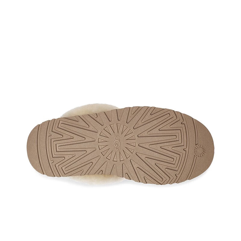 UGG秋季女士经典舒适厚底毛拖包头休闲懒人毛毛鞋勃肯鞋 1122550 CHE|栗色 38