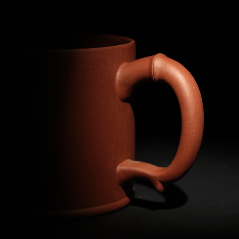 鲍鼎泰 紫砂茶杯陶瓷杯主人杯办公商务情侣水杯带盖子套装 男女 竹韵杯