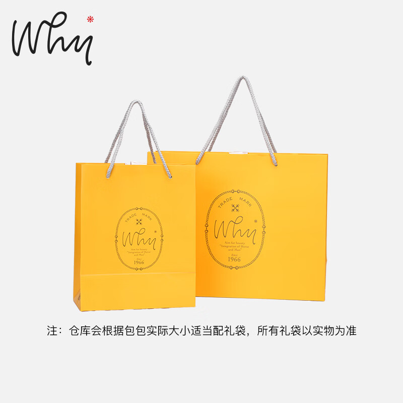 why品牌送礼送女友送老婆定制精美礼袋中号FWHY302AA 中号黄色礼袋