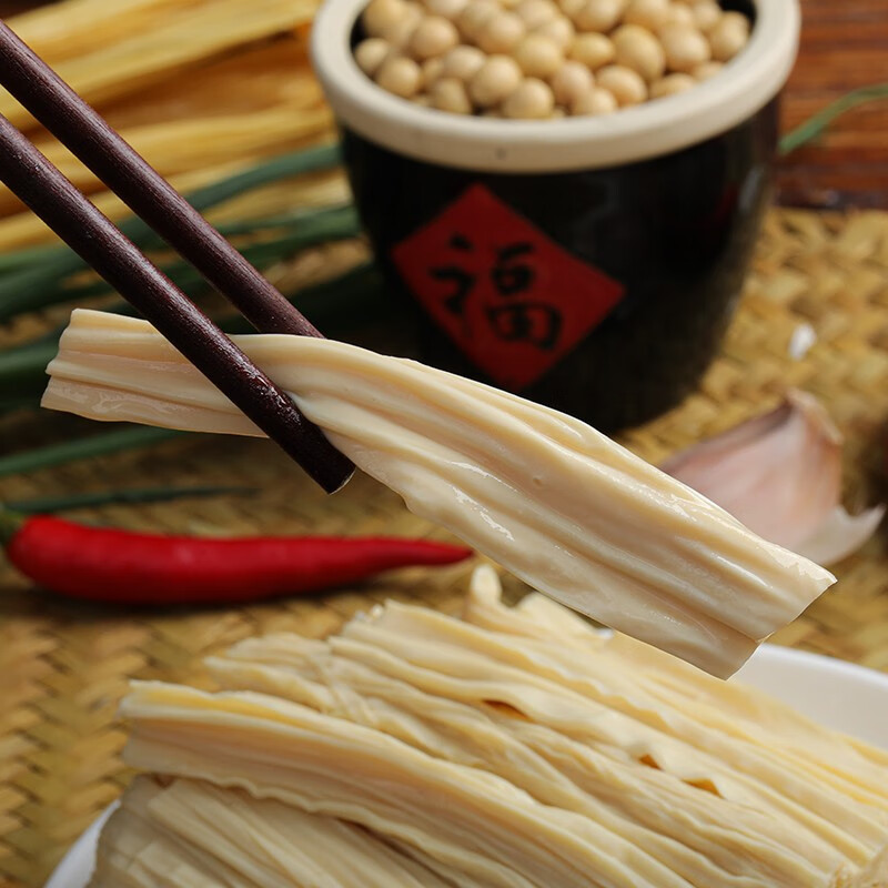 欣翠屏 小腐竹福建工艺黄豆豆腐皮豆制品凉拌素肉美食500g*2包 500g*2