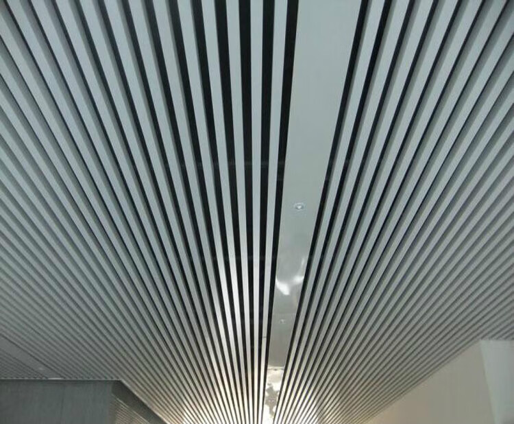 焕柔4070铝方通吊顶 办公室铝格栅天花价格 铝扣条u型铝方通 底宽2015