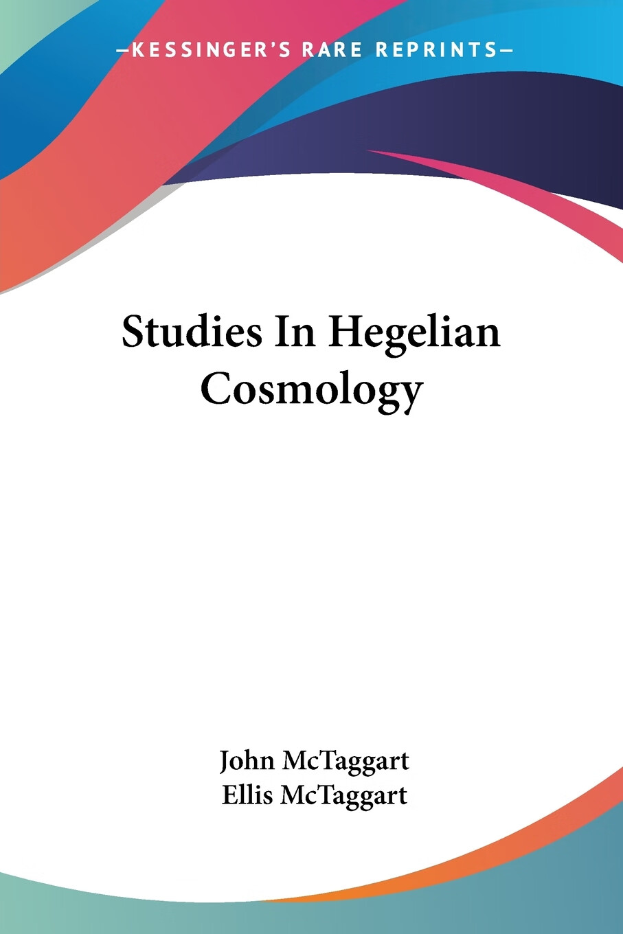 预售 按需印刷 studies in hegelian cosmology